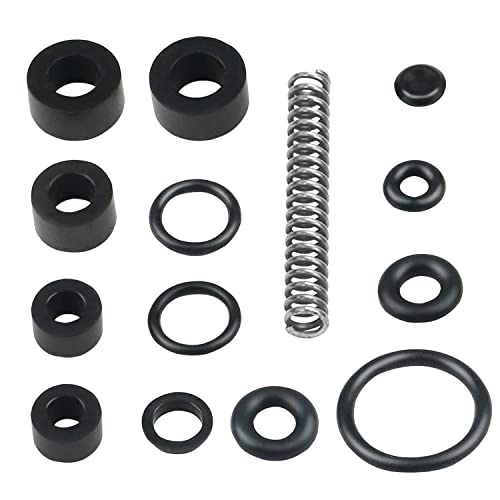Fuel Relief Seal Kit - Fuel Pressure Regulator Billet Valve Cap Spring Kit Compatible For 1999-2003 Ford F250 F350 F450 F4450 7.3L Powerstroke Diesel #TOP5