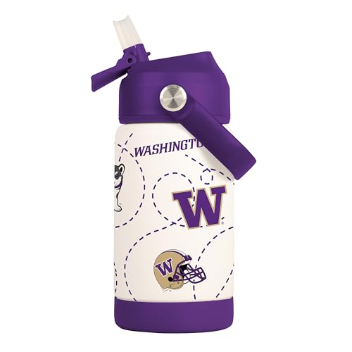 Image of Logo Brands NCAA Mascot Stainless-Steel Kids Bottle -Soft Silicone Mouthpiece, Easy To Carry, Kid-Friendly Design- Great For School & On-The-Go
