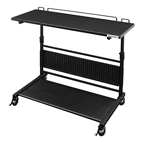 Bauhutte( バウヒュッテ ) ロング サイド テーブル 昇降式 スリム ベッド ( 幅 80 × 奥行 41 × 高さ 60~80 cm ) BHT-800S-BKのサムネイル