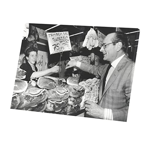 Toile Jacques Chirac Swag Tableau Idée Cadeau Crémaillère Original