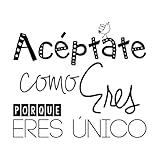 Wandaufkleber „Aceptate Como Porque Eres Unico“ mit 