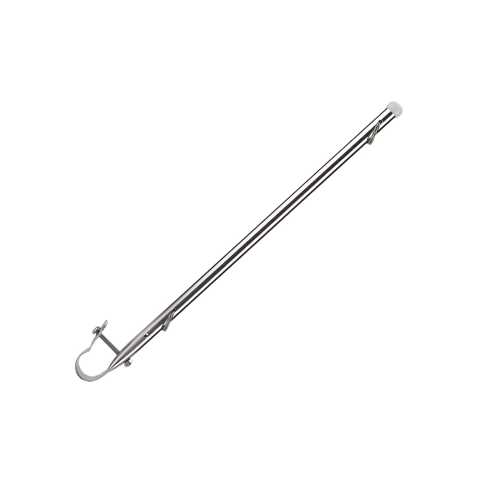 Mât à Drapeau Pour Bateau En Acier Inoxydable 304 - Longueur 40 Cm, Fixation Sur Rail, Pour Yacht, Voilier, RV