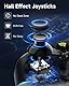EasySMX X15 Controller PC, PC Controller Wireless mit 7 RGB Licht, Gaming Controller PC mit Hall Joystick&Trigger, Bluetooth Controller Kompatibel mit PC/Switch/Handy/Tablet-Schwarz