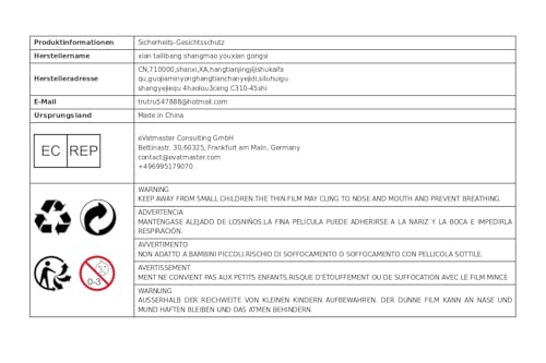 com Viseira Transparente Ajustável Viseira de Plástico Resistente a Respingos Antiembaçante para Adu