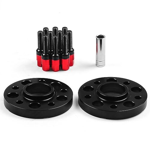 Espaciadores de rueda con orificio centrado 66,6 mm y tornillos M14x1.5 para chasis Audi