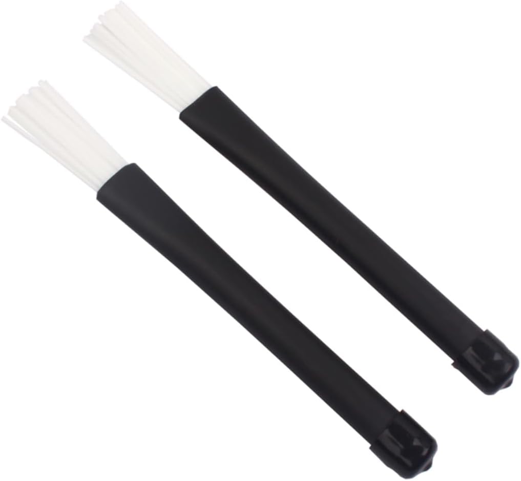 ibasenice 3pcs Jazz Drumsticks Retractable Style Drum Brushes for Drums Telescopic Drumsticks Flexible Tips Pair