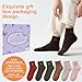 inhees Women's Cute Ankle Crew Socks - Novelty Fun Heart Cotton Casual Athletic Running Socks 6Pairs With Gift Box