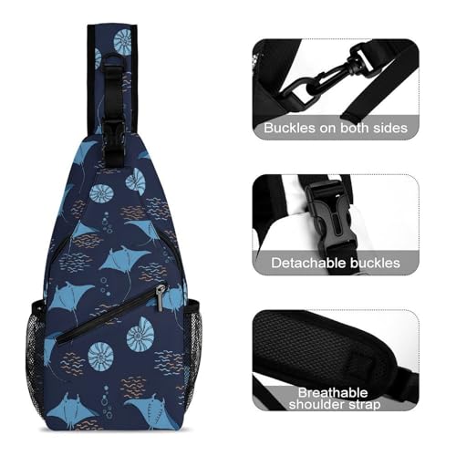 Mochila pequeña cruzada unisex ligera ajustable 38x20 cm miniatura 3