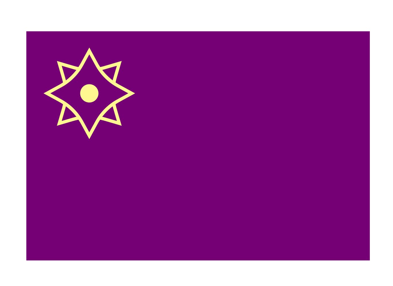 Drapeau Large EAZ en tissu renforcé avec coutures doublées