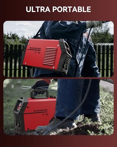 Image of ARCCAPTAIN Upgraded 110V /220V Stick Welder, [Large LED Display] 160A ARC /Lift TIG Welding Machine with Synergic Control, IGBT Inverter Portable MMA Welder Machine with Hot Start /Arc Force