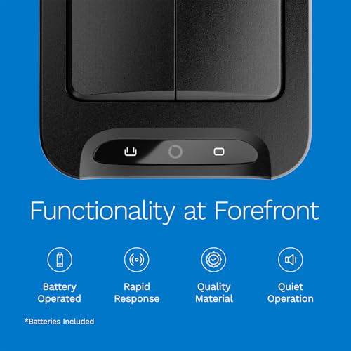 Image of hOmeLabs 2.4 Gallon Touchless Sensor Trash Can Black