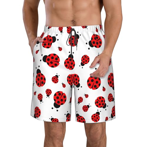 AMRANDOM Men's Shorts Casual Drawstring Summer Beach Shorts