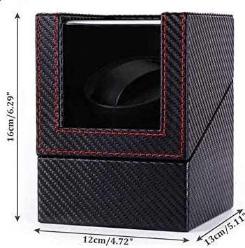 Watch Winder Recharger Montres Automatiques Affichage Noir Eco Cuir Watch Winder Boîte de Mouvement Rotatoire