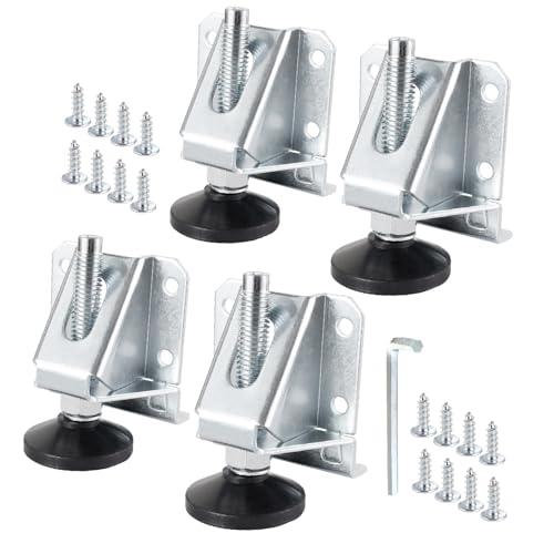 POWERTEC Leveling Feet 4PK, Heavy Duty Adjustable...