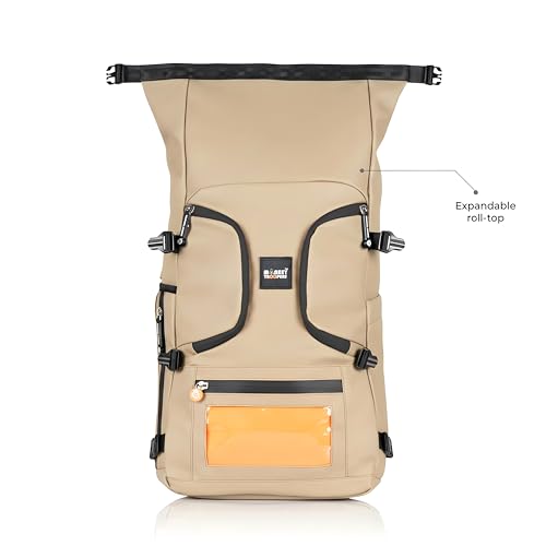 Image of MONKEY TROOPERS Stormy Backpack Bag, 15-Inch Laptop Compartment, Water Resistant, Magnetic Tank Mount, Touch-Sensitive Navigation Pocket, Travel, Biking, Hiking Backpack For Men & Women