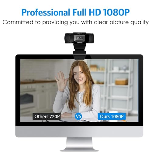 Image of BigPassport 1080P /30FPS Ultra HD Webcam with Mic | 5P Lens USB Camera for Laptop, Desktop, PC | Face Detection, Skype, Zoom, Online Meetings, Classes - Pro-Live N3