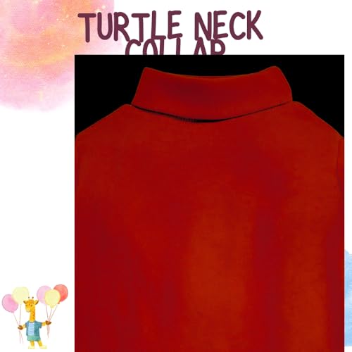 Image of REVOLTEK Boy's and Girl's 100% Cotton Full Sleeve Turtle High Neck T-Shirts Pack of 2