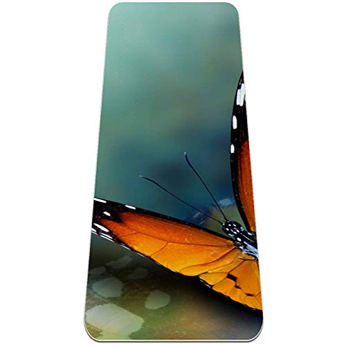 Esterillas de yoga antideslizantes para ejercicios de viaje y fitness con correa de transporte y bolsa para ejercicios de pilates (72