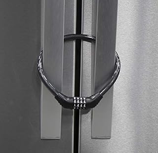 Urban August Fridge Lock: Multi-Functional Cable Combination Lock, for French-Door Refrigerators and Cabinets (Two)