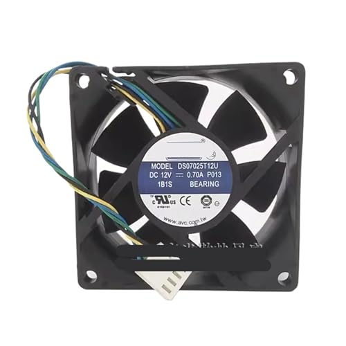 Ventilateur 4 broches DS07025T12U 12V de remplacement PC