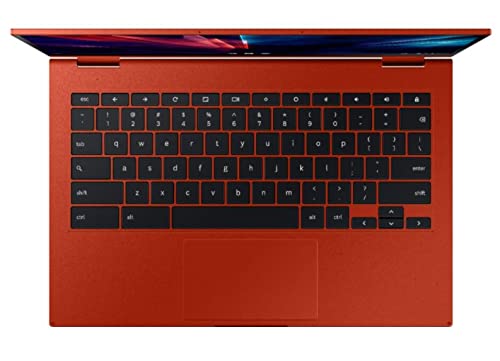 Image of Samsung Galaxy Chromebook 2, 13.3 inch Intel Core i3-Processor, 128GB, 16GB RAM, Fiesta Red (2021 Model) - XE530QDA-KA3US