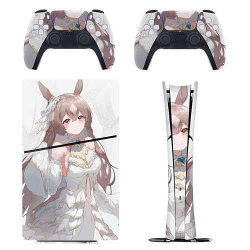 PS5 Slim �p �X�L���V�[�� �����L�����N�^�[�� �T�g�m����� �h���X �{�̂ƃQ�[���R���g���[���[�ɑΉ�����X�e�b�J�[ �y�����݌v �f�W�^���E�G�f�B�V������p�z ���^�X�L�� �{�̕ی� �X���� �A�N�Z�T���[ �w��/��/����/�ق���h�~ ��G��/�U�M��