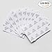 Workout Monthly Planner Stickers, 120 Clear Reminder Labels Calendar Scrapbooking Crafting Stickers