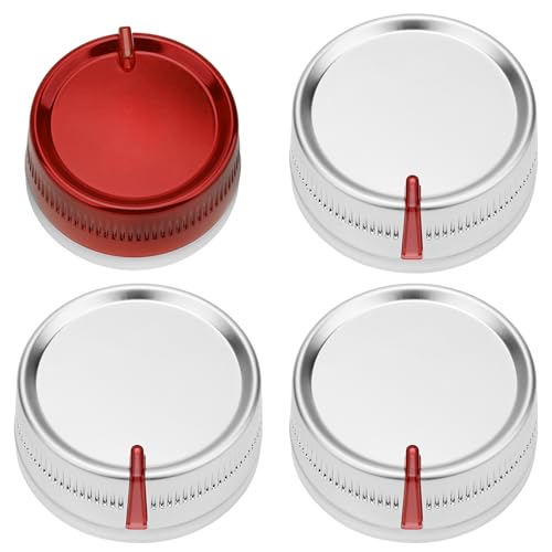64482 Grill Control Knob Set Replacement for Weber Genesis 325 & 335 (2022+) Includes 3 Main Burners (40037000) and 1 Sear Burner Knob (40038200) 4-Pack