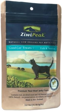 ZiwiPeak Good-Cat - Fish & Venison Real Meat Jerky - 3 oz