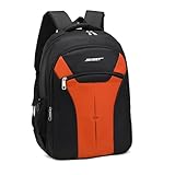 Mochila De Costas Porta Notebook Skeet M8b Preto/Laranja