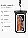 Mpow Waterproof Phone Pouch, One-Piece Designed IPX8 Phone Dry Bag, Up to 6.8 Inches TPU Phone Case for iPhone 11, Pro Max, XR, X, 7, Pixel 4, LG G6, Galaxy S10, S9, Classical 2-Pack Design