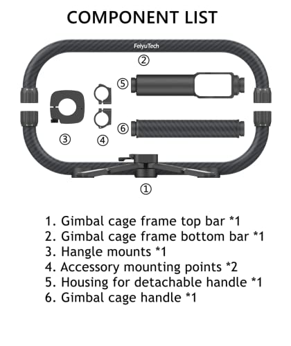 Feiyutech Scorp Pro Dual Handle Grip Double Handheld Foldable Set Ring Cage Kit For Feiyu Ak Series Dslr Stabilizer Gimbal #TOP4