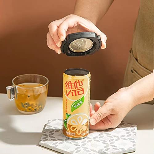 Myld Beer Can Opener, Soda Can Opener, Can Opener Manual, Can Cutter Top Remover, Handheld Safety Manual Can Opener, Pulls The Top Off (Black) #TOP6