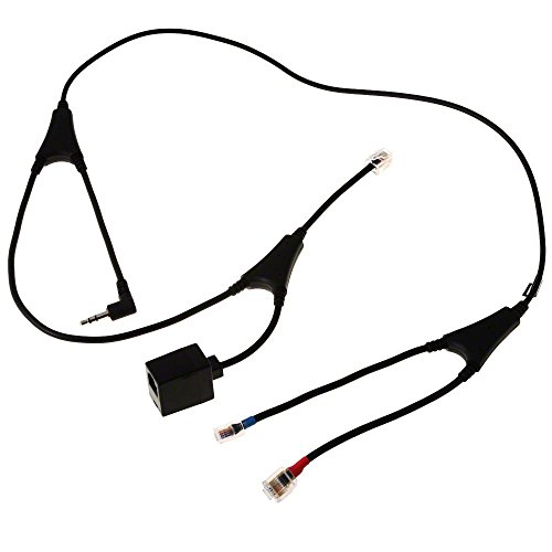 Jabra Adapter für spezifische Jabra Headsets (gewinkelt, Schwarz, USB, 0.11 pounds, EAN: 5706991014655, Modell: 14201-36)