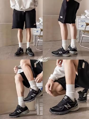 Image of Gellwhu Crew Socks for Women Cute Fall Thick Knit Cotton Boot Socks Long Slouch Socks Gifts Clean Girl Aesthetic (US, Numeric, 4, 10, Regular, Regular, 3 Pairs White)