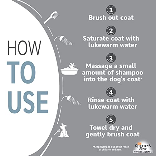 Hartz Grooming Supplies Bundle With Groomer's Best Professionals 6-In-1 Dog Shampoo And Combo Brush For Dogs, Good For All Dogs & Coat Types #TOP3