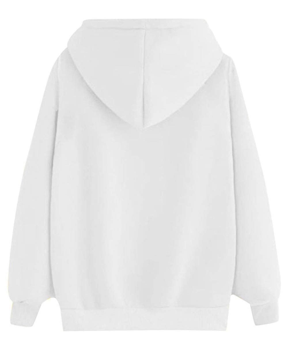 heekpek Felpe con Cappuccio Donna Felpa Stampa d'Amore Pullover Manica Lunga Hoodie Basic Casual Sweatshirt Outwear Tops Maglione Donna Caldo Ragazza Invernale
