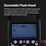 Godox V860III-S Camera Flash for Sony Camera Flash Speedlight Speedlite Light,76Ws 2.4G TTL HSS 1/8000s,480 Full-Power Flashes,2600mAh Li-ion Battery,0.01-1.5s Recycle Time,10 Levels LED Modeling Lamp - Image 7