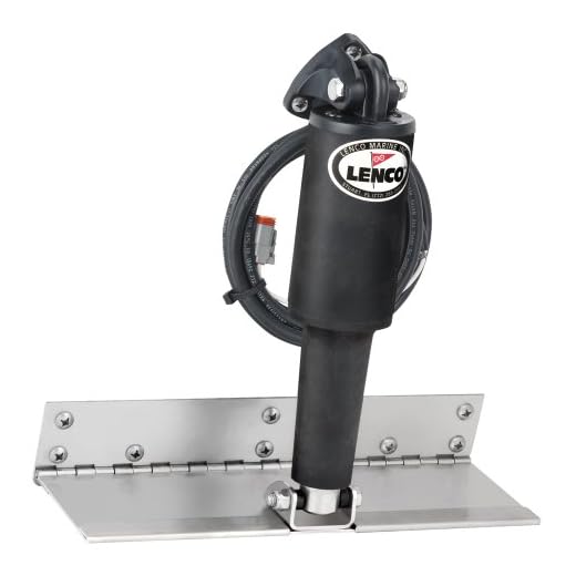 Lenco 15052-101 LS Trim Tab Kit - 4" x 12", Standard Finish,Black