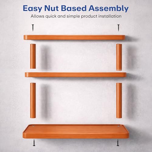 Image of Rioware Bamboo Organizer Rack - Multi-Layer Desktop Storage Shelf for Cups, Mugs & Tea Sets | Wooden Countertop Sideboard Display Stand for Kitchen, Dining & Home Deco (3-Tier - Racknest)