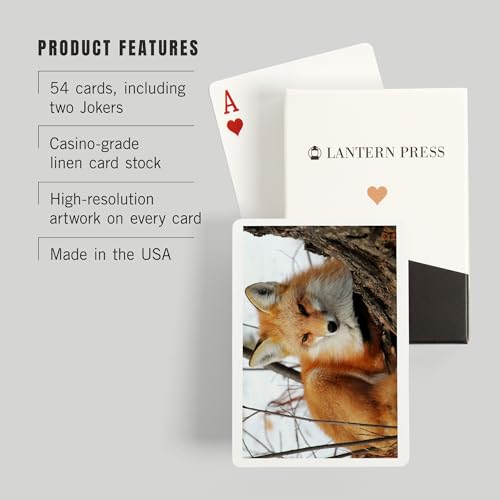 Baraja de Póker Red Fox en Invierno, 52 cartas miniatura 3