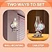 DNRVK 2 Pcs Large Oil Lamp Vintage Glass Kerosene Lamp Lantern Rustic Wall Mounted Oil Lamps for Indoor Use Emergency Lighting Home Decor Hurricane Lamp with 3/4