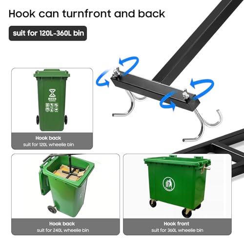 image for BINGOX Manual Trash Compactor, Waste Recycling Hand Tool for Outdoor U