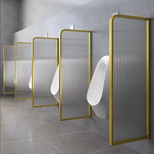 Wall-Mounted Urinal Privacy Screen, Urinal Partition Protection Screen Tempered Glass Panel for Public Space, Office,for Maximum Men‘s Urinal Privacy and Cleanliness (Color :