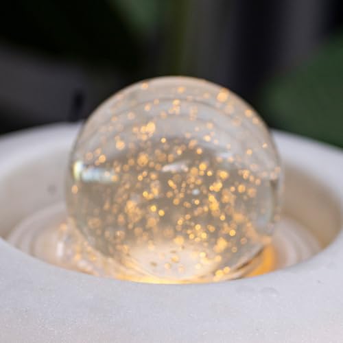 Fuente de escritorio interior relajante de cristal con cornucopia 4