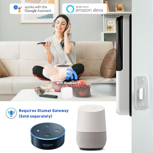 Smart Lock with Handle: Wi-Fi Keyless Entry Door Lock - Smart Locks for Front Door - Biometric Fingerprint Door Lock - Smart Door Lock with Keypad - Garage Door with App Control - Auto Lock - Image 6