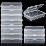 FVIEXE 24PCS Playing Card Case, 3.8 x 2.7 x 0.8 Inch Plastic Playing Card Box Clear Card Game Storage Organizer, Empty Standard Size Card Deck Cases, NO Cards