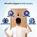 JFNoraiva Shoulder Pulley for Physical Therapy – Adjustable Metal Door Clamp​ and ​​Silent Large Pulley,Shoulder Pain Relief & Surgical Recovery Support（Blue）
