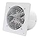 Starsmyy Ventilateur D'extraction 100 Mm 25w, Extracteur d'air Industriel Commercial, Ventilation Murale en Métal, Ventilateur Aspiration Volume d'air 140 M³/h, Ventilateur Silencieux, Atelier
