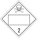 NMC DL150BP100, DOT Placard Sign"Poison Gas 2" (Pack of 100 pcs)